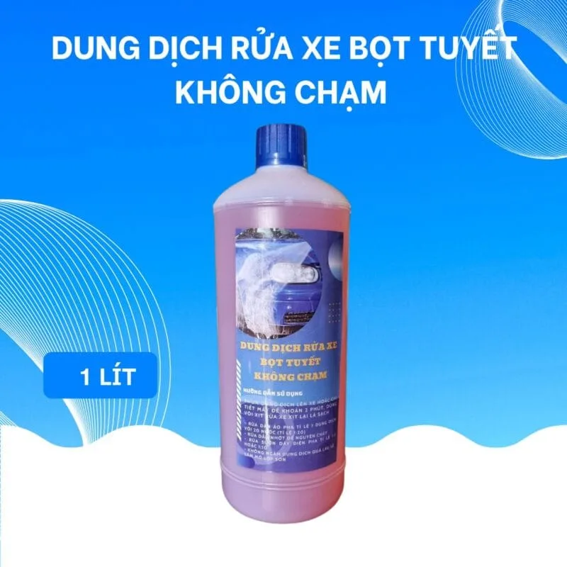 Dung dịch rửa xe bọt tuyết không chạm 1 lít giá rẽ - miễn ship