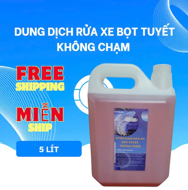 Dung dịch rửa xe bọt tuyết không chạm chuyên rửa SH, Vision 5 lít - miễn ship