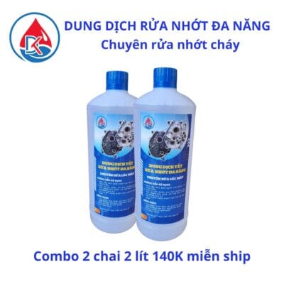 Combo rửa nhớt cháy đen trong lốc máy