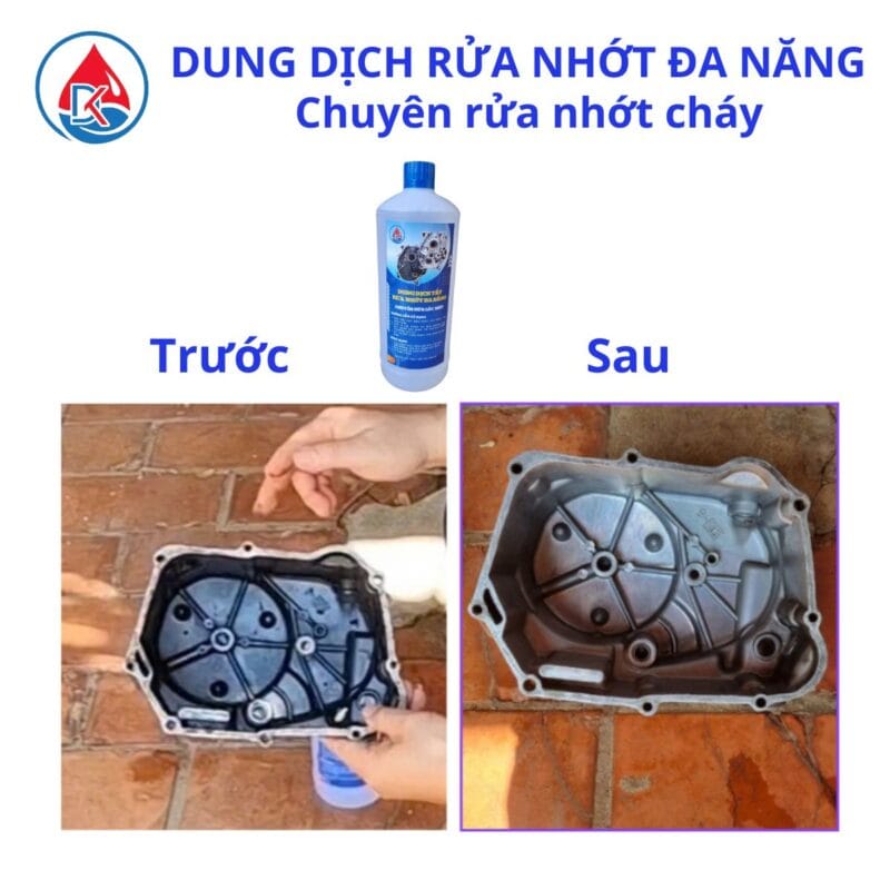 Combo rửa nhớt cháy đen trong lốc máy